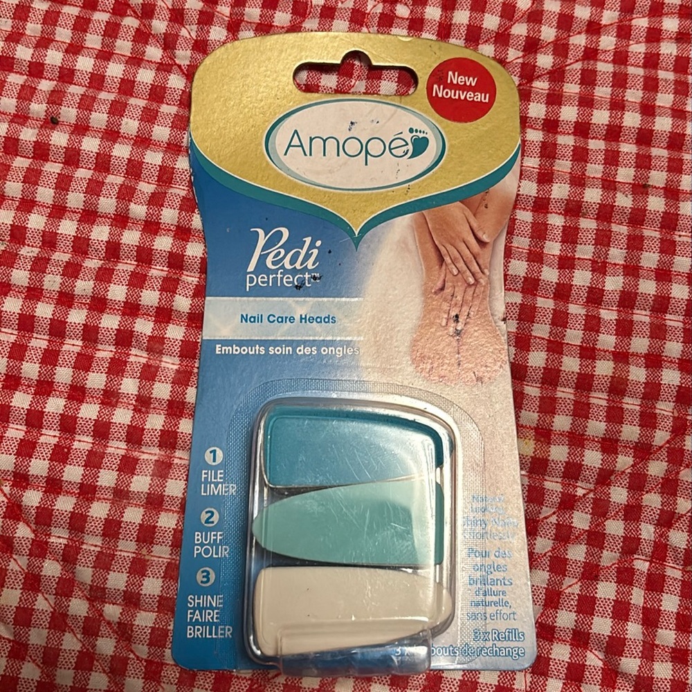 New! Amope Pedi Perfect Nail Care Heads